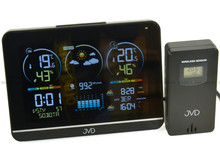 Stacja pogody, sterowana falą radiową JVD RB3408 - 16x11,5 cm