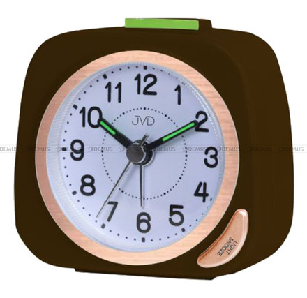 Budzik kwarcowy z płynącą wskazówką JVD SRP7202.4 - 7x6,5 cm