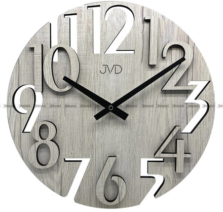 Drewniany zegar ścienny JVD HT113.2 - 40 cm