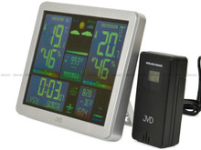 Stacja pogody, sterowana falą radiową JVD RB3568 - 17x14,5 cm