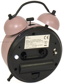 Budzik wskazówkowy JVD SRP2218.2 - 9,5x13 cm - dzwonienie mechaniczne