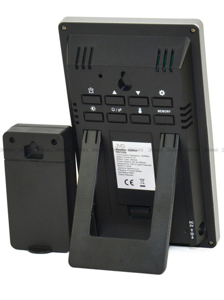 Stacja pogody, sterowana falą radiową JVD RB3389 - 11x18,5 cm