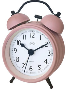 Budzik wskazówkowy JVD SRP2218.2 - 9,5x13 cm - dzwonienie mechaniczne