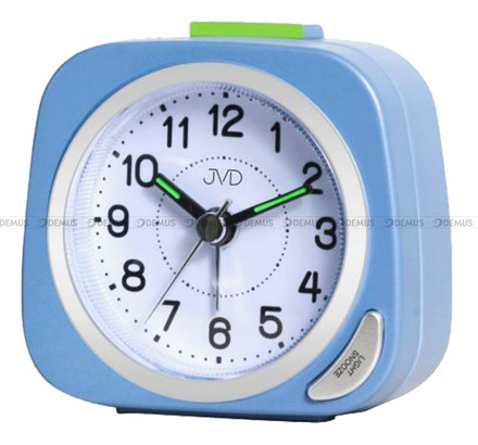 Budzik kwarcowy z płynącą wskazówką JVD SRP7202.2 - 7x6,5 cm