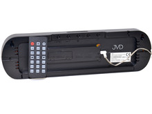 Duży Zegar cyfrowy z termometrem JVD DH5502.3 35x10 cm - Zielony - z pilotem