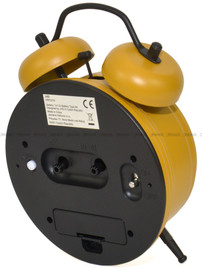 Budzik wskazówkowy JVD SRP2219.2 - 12,5x16,5 cm - dzwonienie mechaniczne