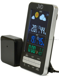 Stacja pogody, sterowana falą radiową JVD RB6687.1 - 9x15 cm