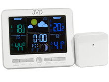 Stacja pogody, sterowana falą radiową JVD RB6685.1 - 14x11,5 cm