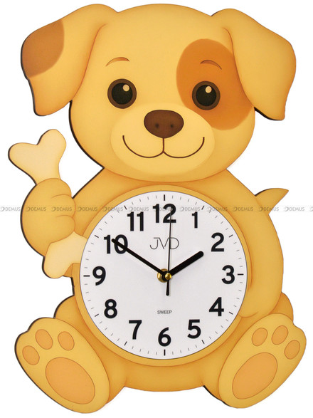 Duży Dziecięcy zegar ścienny pies JVD HJ115 - 29x40 cm