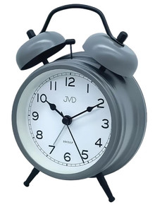 Budzik wskazówkowy JVD SRP2219.3 - 12,5x16,5 cm - dzwonienie mechaniczne