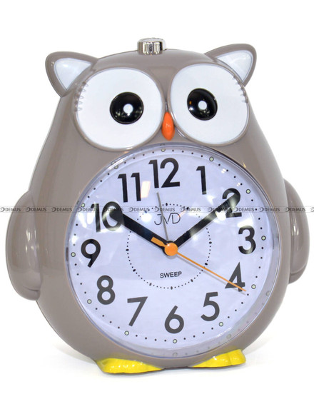 Budzik dziecięcy Sowa z dzwonieniem mechanicznym JVD SRP3001.2 - 13x13 cm