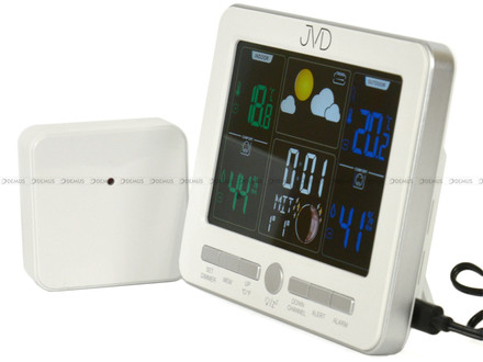 Stacja pogody, sterowana falą radiową JVD RB6685.1 - 14x11,5 cm