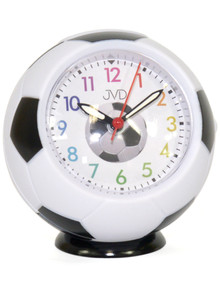 Budzik kwarcowy dla dzieci piłka JVD SRP9001.1 - 9x9 cm