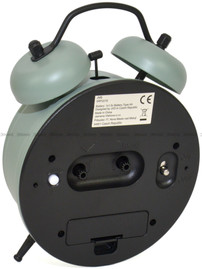 Budzik wskazówkowy JVD SRP2219.1 - 12,5x16,5 cm - dzwonienie mechaniczne