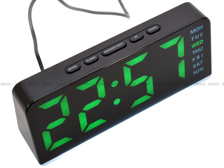 Sieciowy Budzik cyfrowy z termometrem JVD SB8033.2 - 16x6,5 cm