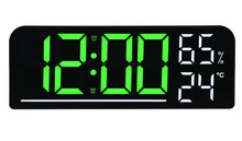 Sieciowy Budzik cyfrowy z termometrem i higrometrem JVD SB8027.2 - 24x9 cm