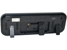 Duży Zegar cyfrowy z termometrem JVD DH9016.2 46x16 cm - Zielony - z pilotem