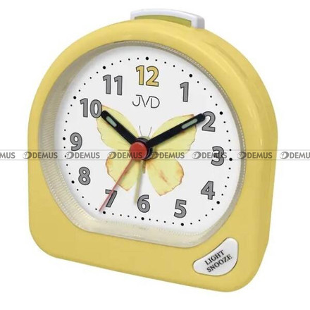 Budzik analogowy Motyl JVD SR672.8 - 7x7 cm