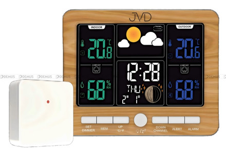 Stacja pogody, sterowana falą radiową JVD RB6685.2 - 14x11,5 cm