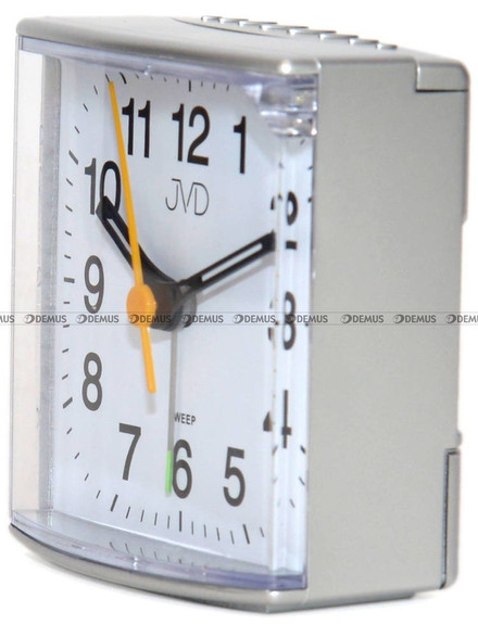 Budzik kwarcowy z płynącą wskazówką JVD SRP002.3 - 8x7 cm