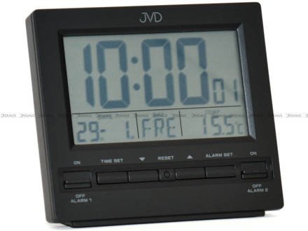 Budzik cyfrowy z termometrem, sterowany radiowo JVD RB9371.2