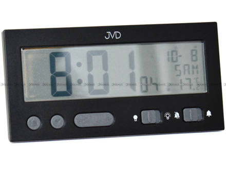 Budzik cyfrowy z termometrem sterowany radiowo JVD RB9410.2 - 13,5x7 cm