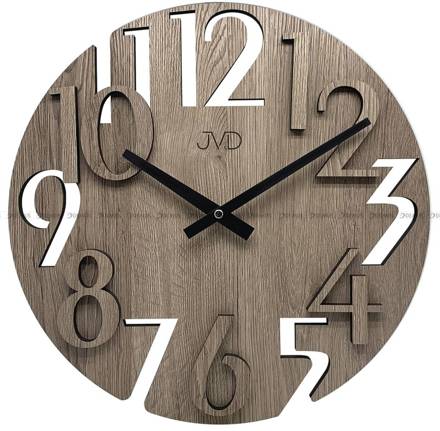 Drewniany zegar ścienny JVD HT113.1 - 40 cm