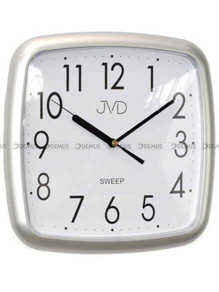 JVD HP615.2 Zegar ścienny kwarcowy, Srebrny