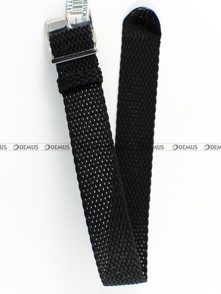 Pasek materiałowy do zegarka - Morellato U0054150019 - 18 mm czarny