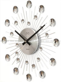 Zegar ścienny z kryształkami JVD HT111.1 - 36 cm